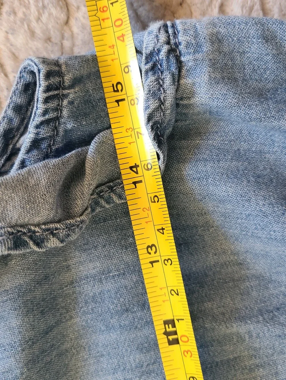 Gap denim jumpsuit girls size XXL  Pockets elastic waistband